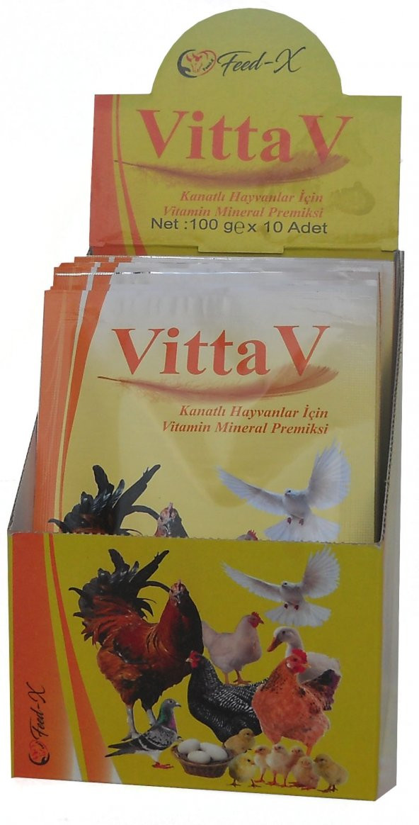 VittavV 100 gr X 10 Adet Kanatlı Kanatlı Hayvanlar için Vitamin ve Mineral Takviyesi