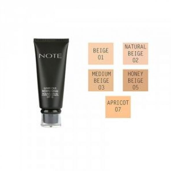 NOTE LUMINOUS MOISTURIZING FONDÖTEN 01 BEIGE 35 ML