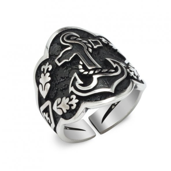 Deniz Çapa Model Okçu (Zihgir) Gümüş Yüzük ürün görseli