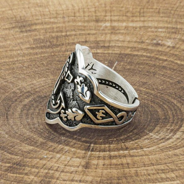 Deniz Çapa Model Okçu (Zihgir) Gümüş Yüzük - Resim 3