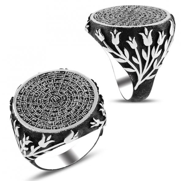 Esma-ül Hüsna Gümüş Yüzük - Resim 2