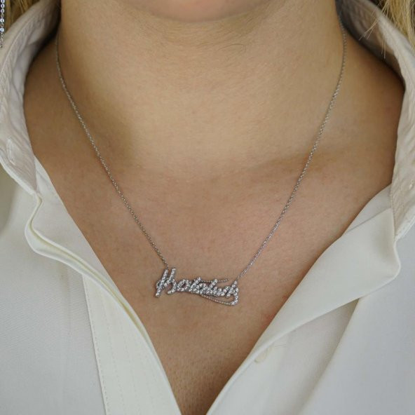 925 Ayar Gümüş Kemal Atatürk İmza Kolye - Resim 2