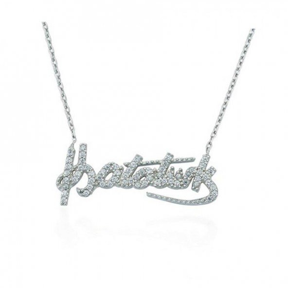 925 Ayar Gümüş Kemal Atatürk İmza Kolye - Resim 3