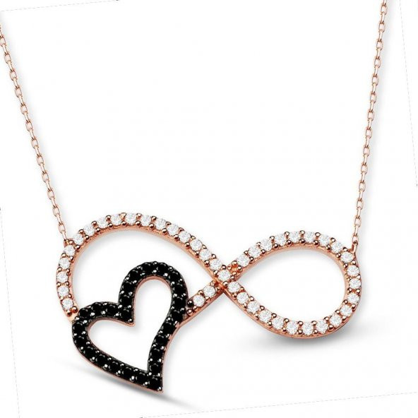 Sonsuzluk Kalpli Bayan Gümüş Kolye ürün görseli 1