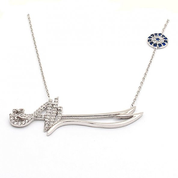 925 Ayar Gümüş Hz Ali Nazar Kolye ürün görseli 1