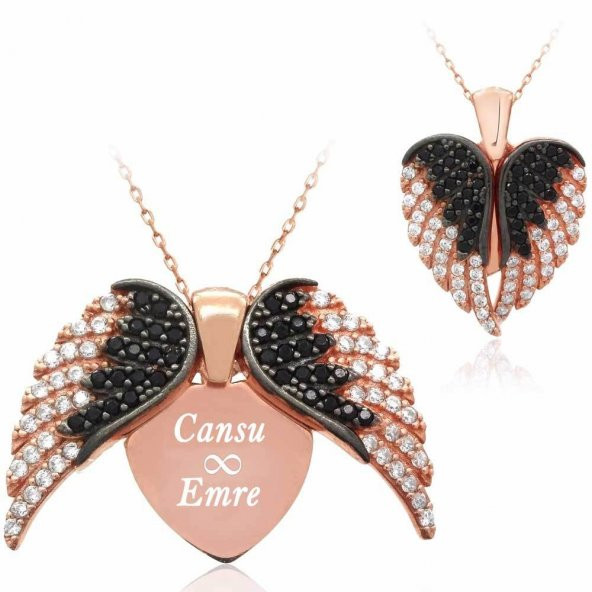 925 Ayar Gümüş Kalbimdeki Sır  Kolyesi ürün görseli