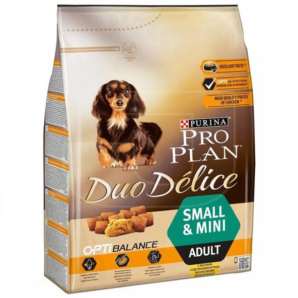 Pro Plan Duo Delice Small Tavuklu Yetişkin Köpek Mama 2,5kg