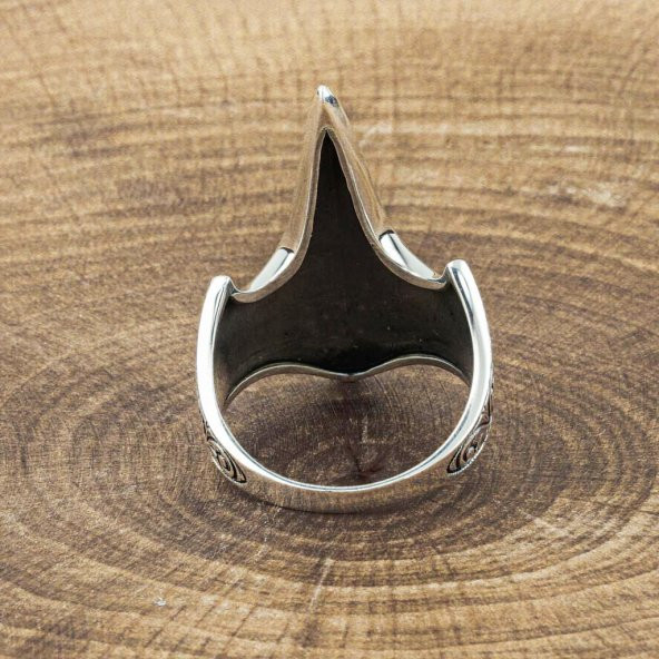 925 Ayar Gümüş Özel Tasarım Okçu Zihgir Yüzük - Resim 5
