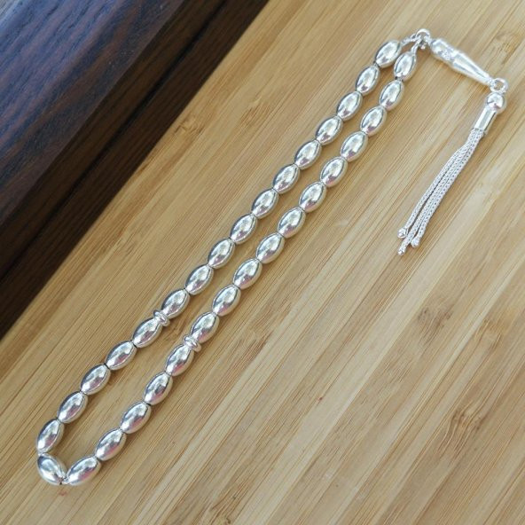 Arpa Kesim Gümüş Tesbih Model 5 - Resim 2