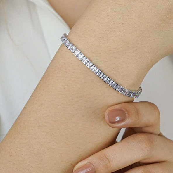 925 Ayar Gümüş Su Yolu Bileklik Model 12 ürün görseli