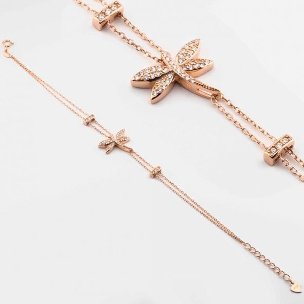 925 Ayar Gümüş Zirkon Taşlı  Yusufçuk Bayan  Bileklik ürün görseli 1