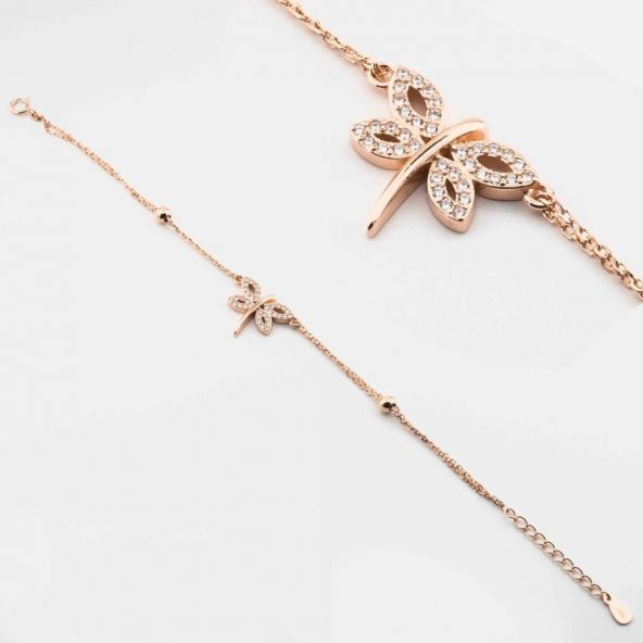 925 Ayar Gümüş Zirkon Taşlı Yusufçuk Bayan Bileklik ürün görseli 1