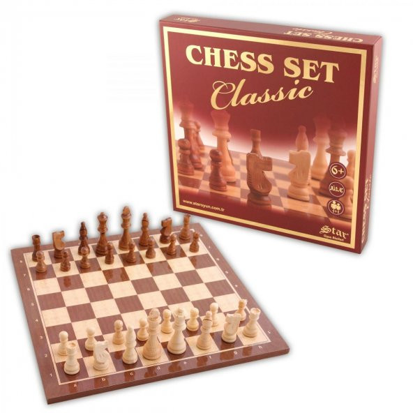 Chess Set Classic Büyük Star Oyun