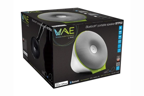 Hercules BTP02 WB Bluetooth Hoparlör Portable Speaker Beyaz Mavi - 4