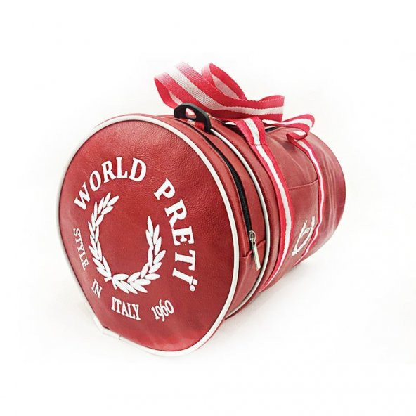 World Preti Silindir Sporcu Çantası-Omuz Askı Aparatlı - 3