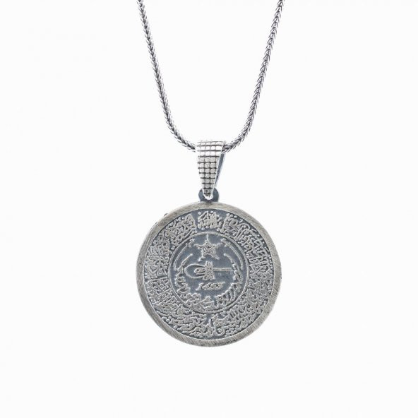 925 Ayar Gümüş Fetih 1453 Gümüş Kolye ürün görseli