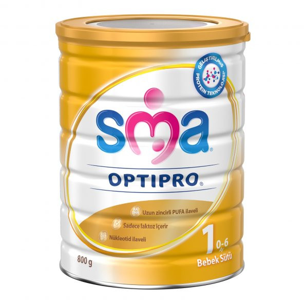 SMA OPTIPRO 1 BEBEK DEVAM SÜTÜ BİBERON MAMA 0-6AY 800grx2 - 2