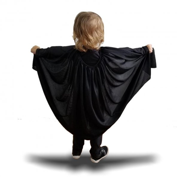 Kaslı Batman Kostümü Çocuk (1-2-3-4-5-6-7-8-9 Yaş arası)+ Maske - 6