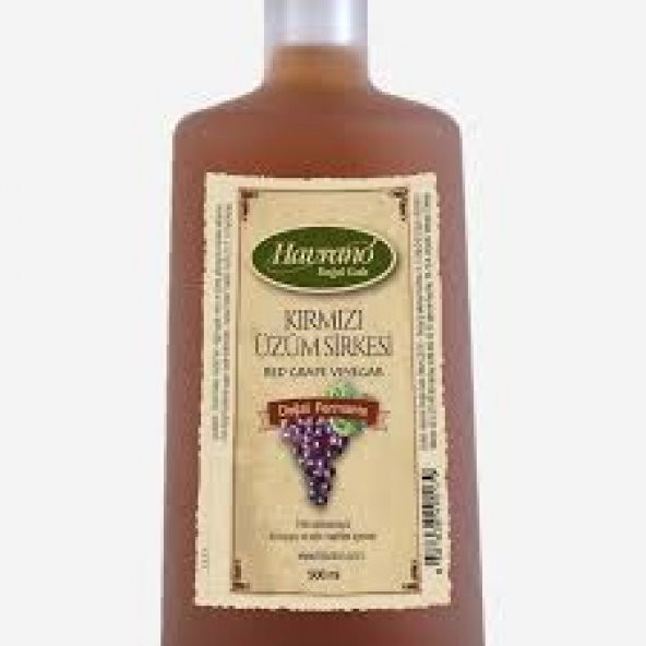 Havrano Kırmızı Üzüm Sirkesi Doğal Fermente 500 ml