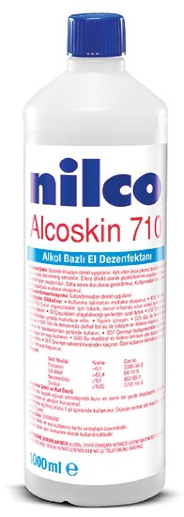 Alkol Bazlı El Dezenfektanı Nilco Alcoskin 710 0.70 Lt / NİLCO