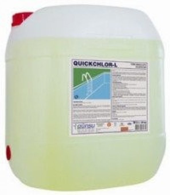 Havuz Suyu Dezenfektanı Sıvı Klor Quickchlor-L 36 Kg / GÜNSU