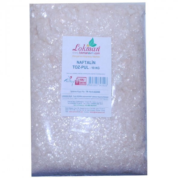 LokmanAVM Naftalin Toz Pul 10.000 Gr Paket - 4