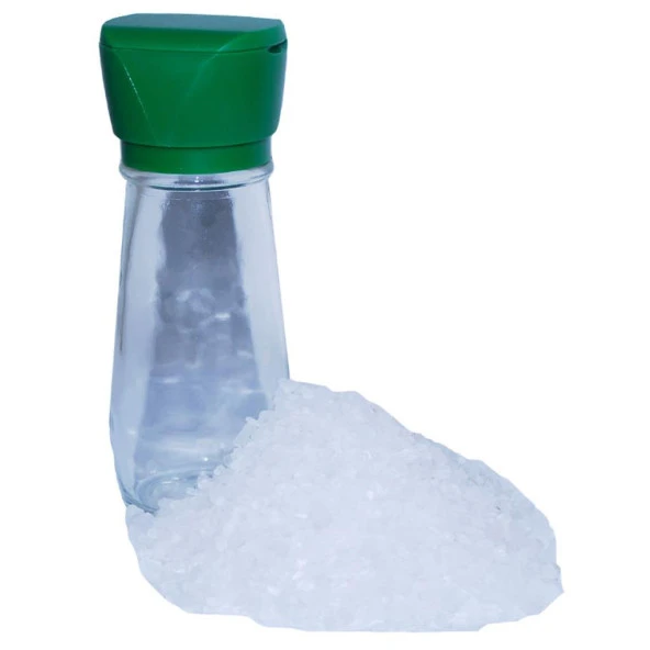 Tuz Karabiber Değirmenli Cam Tuzluklu Beyaz Himalaya Tuzu 250GR