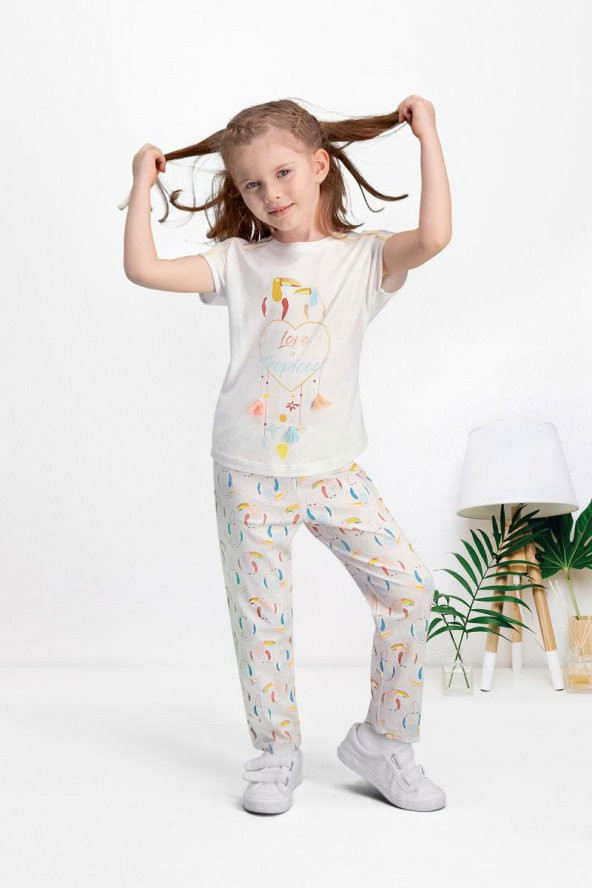 Pierre Cardin Krem Kız Çocuk Pijama Takımı PC7539-C-V1