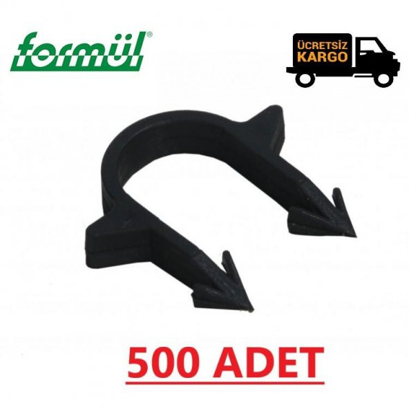 Boru Tutucu Yere Tespit U Klips (500 Adet) MOBİL BORU YERDEN ISITMA İÇİN