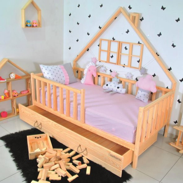 Markaawm Montessori Çocuk Yatak Yavrulu 90X190 Karyola Ağacı - 5