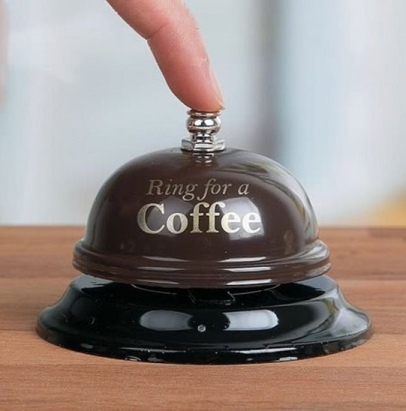 Ring For A Coffee Yazılı Resepsiyon Zili