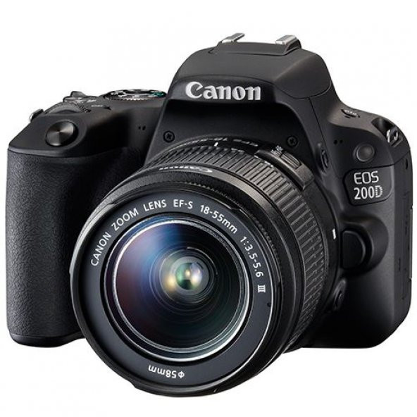Canon EOS 200D + 18-55mm Lens Dijital SLR Fotoğraf Makinası