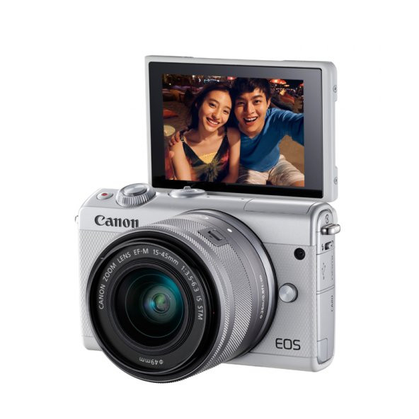 Canon EOS M100 + 15-45mm Lens Gümüş Aynasız Fotoğraf Makinesi