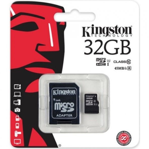 Kingston 32 Gb Micro Sd Class 10 Cl10 Sdc10G2/32Gb