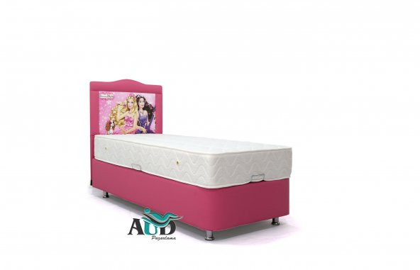 TEK KİŞİLİK LÜX BAZA+ORTOPEDİK YATAK+LÜX BARBİE BAŞLIK - 4