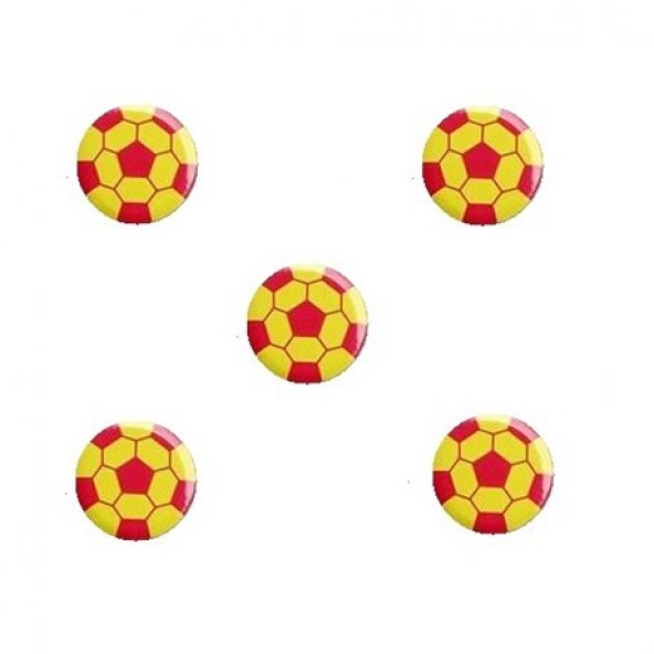 ROZET TOP ŞEKLİNDE KIRMIZI SARI ürün görseli 1