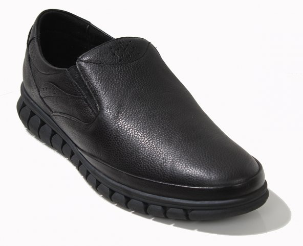 BossFoor  Erkek Günlük , Rahat, Ortapedik Mevsimlik Hakiki Deri Sıcak Astar Siyah Ayakkabı