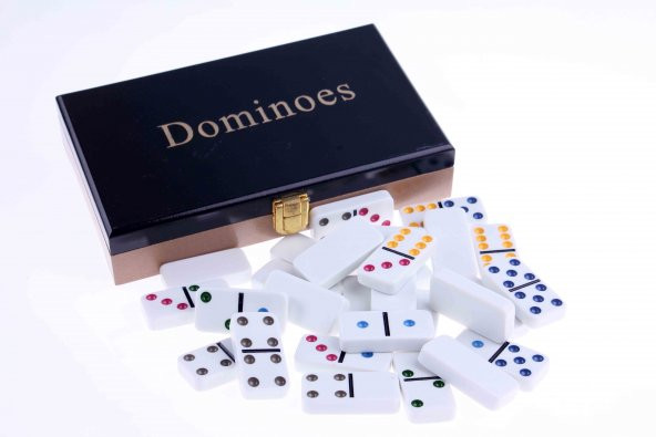 Ahşap Kutu Domino Seti