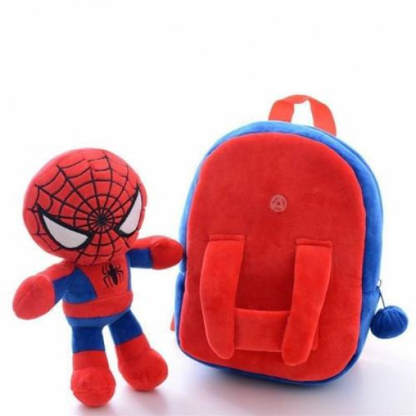 Örümcek Spider Man Peluş Çıkarılabilir Figürlü ! Sırt çocuk Çantası Ücretsiz Kargo