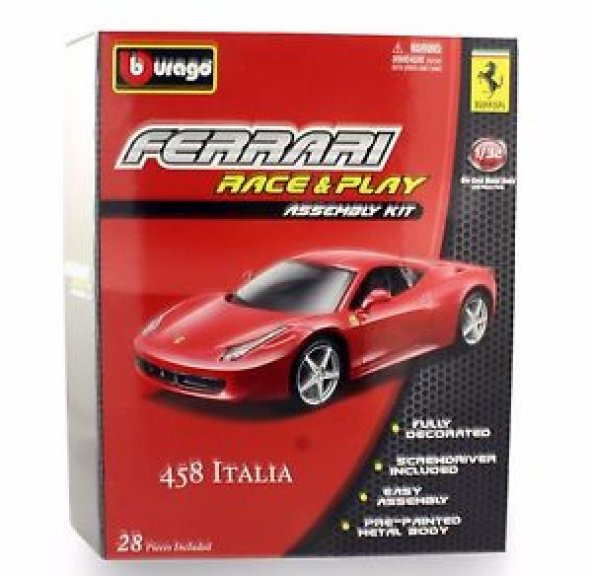 Ferrari 458 ITALIA 1/32 Ölçek Maket Yapım Kiti