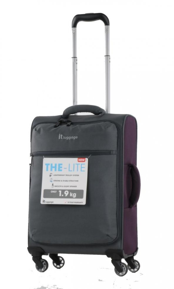 IT Luggage Büyük ve Kabin Boy İkili Valiz Set Gri 2232 - 3