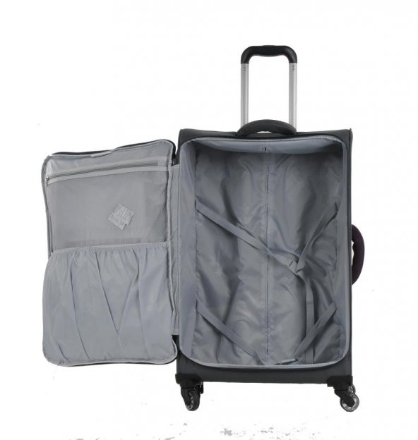 IT Luggage Büyük ve Kabin Boy İkili Valiz Set Gri 2232 - 5
