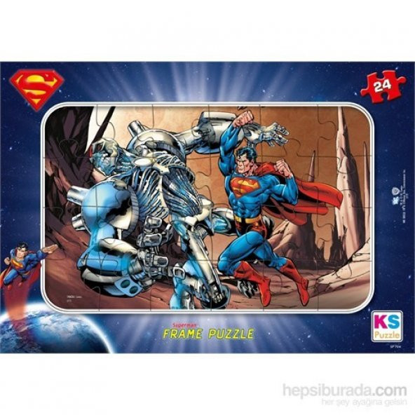 Warner Bros Superman- Frame Puzzle (Yapboz) 24 Parça