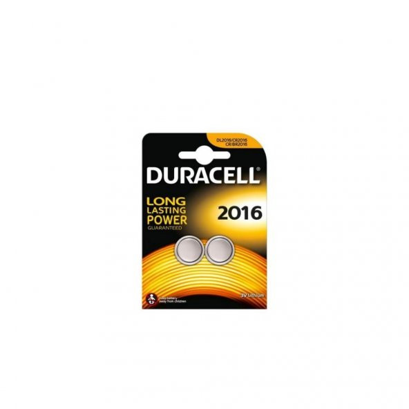 DURACELL CR2016 LITHIUM 3V PİL 2Lİ