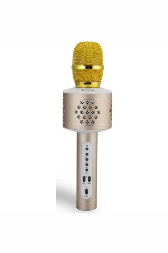 Doppler KTV600 Bluetooth Karaoke Mikrofon Şık Dizayn Altın