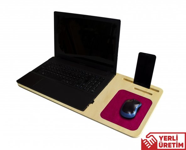 Asudehome Dizüstü notebook Laptop Standı / Düzenleyici Ahsap Pembe