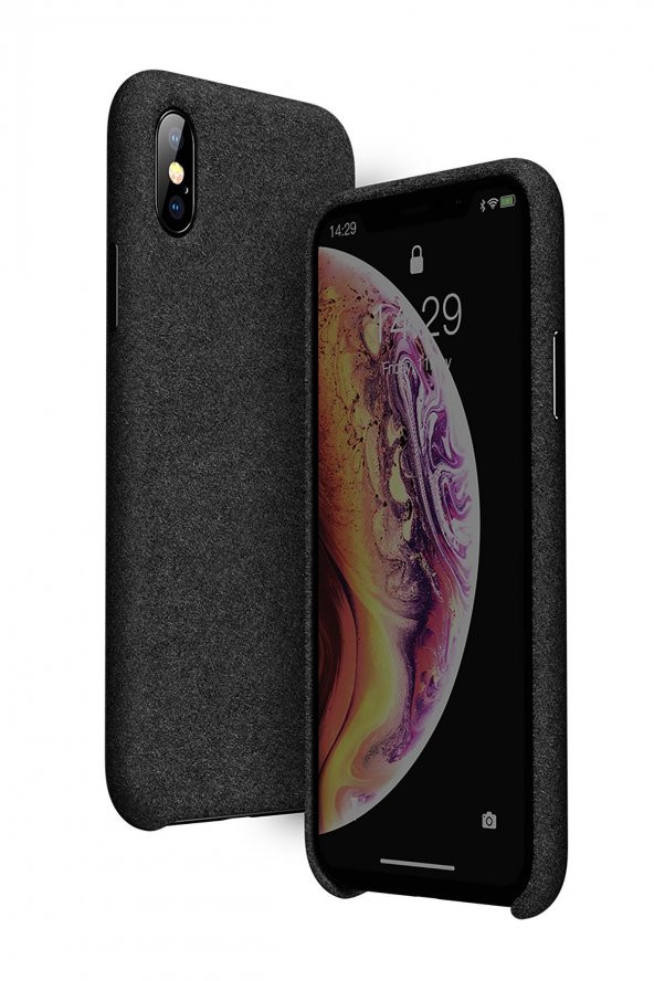 Baseus Original Super Fiber iPhone XS Max Kılıf Siyah