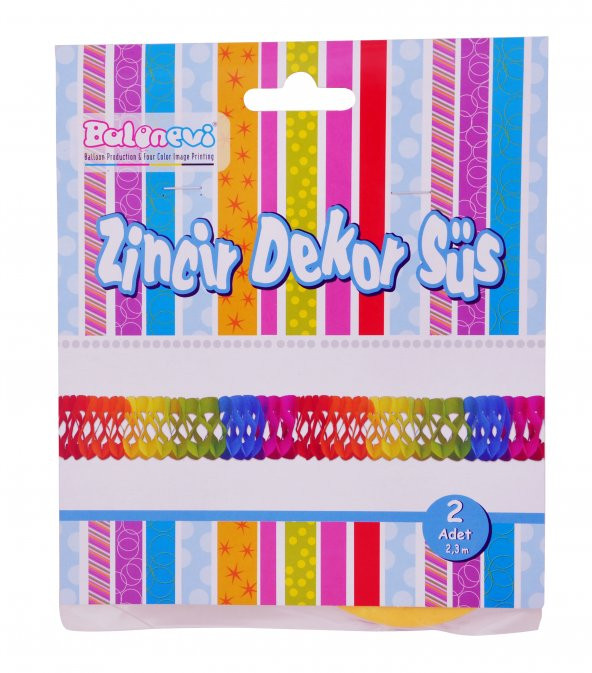 ZİNCİR DEKOR SÜS 2Lİ 2M ürün görseli 1