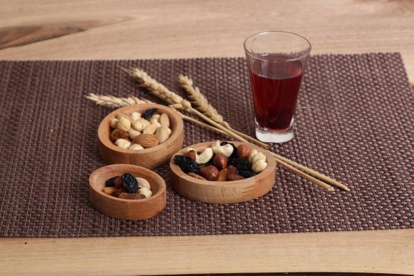 Büyük Boy Sosluk Çerezlik (4lü) Sunum Reçellik - Bambu Tabak