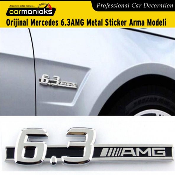 Carmaniaks AMG 6.3 Mercedes Sticker Metal Arma